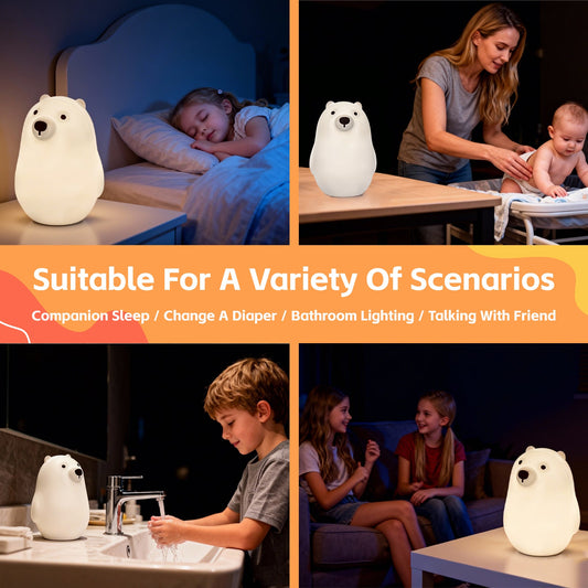 Squishy Polar Bear Night Light