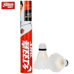 12PCs of DHS Badminton Goose Feather Shuttlecock Model 401 / 402 - 401