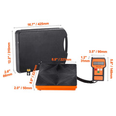 Refrigerant Scale 110 LBS HAVC Charging Recovery Freon Scale, with Wired Remote Control, 2g High Precision Electronic Digital Recovery Weight Scale with Case and Dry Battery