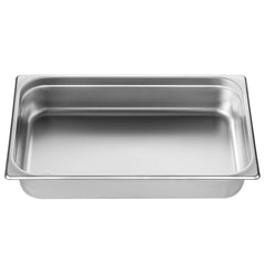 6 Pack Hotel Pans, Full Size Anti-Jam Steam Pan, 0.8mm Thick Stainless Steel Restaurant Steam Table Pan, 4-Inch Deep Commercial Table Pan, Catering Storage Food Pan, for Industrial & Scientific