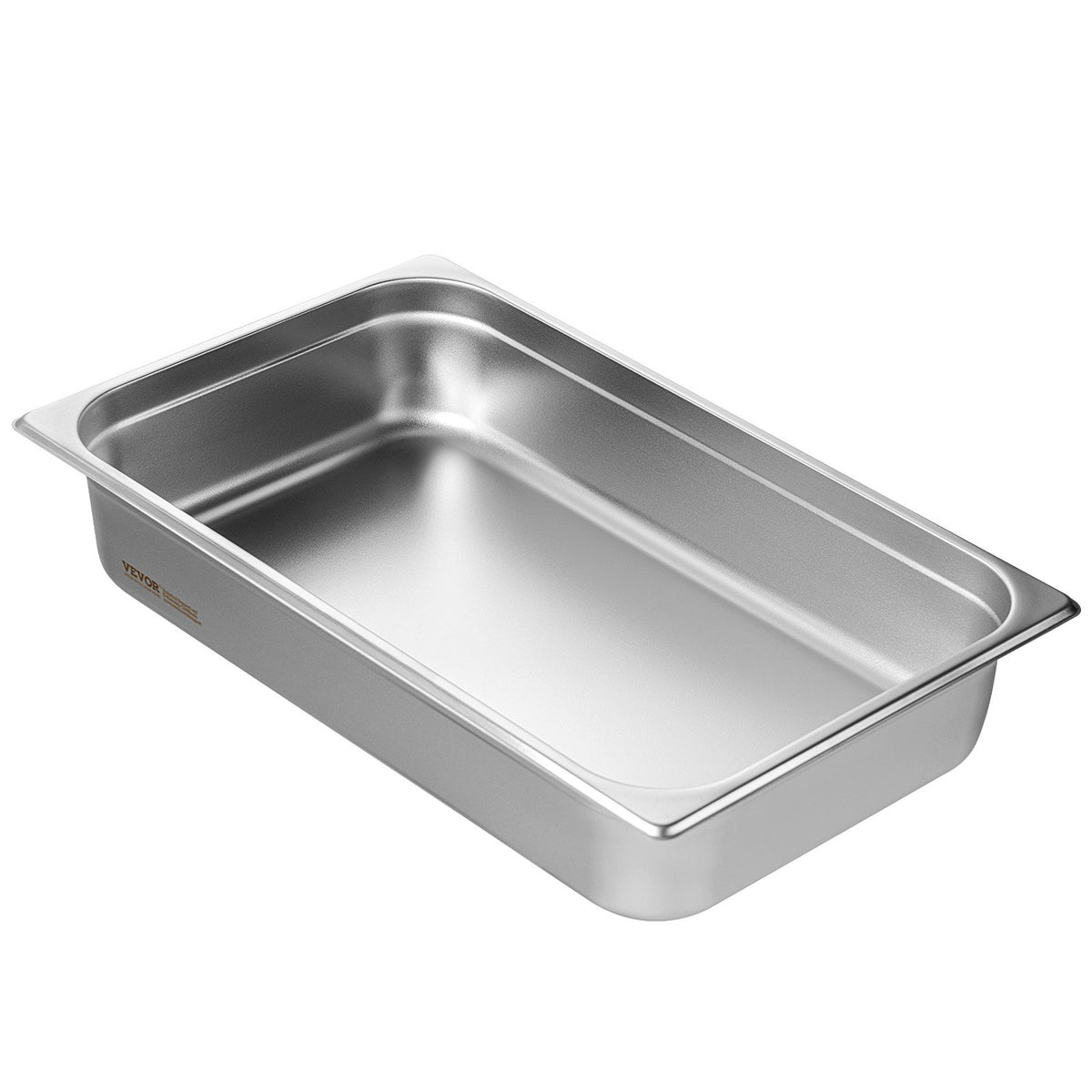 6 Pack Hotel Pans, Full Size Anti-Jam Steam Pan, 0.8mm Thick Stainless Steel Restaurant Steam Table Pan, 4-Inch Deep Commercial Table Pan, Catering Storage Food Pan, for Industrial & Scientific