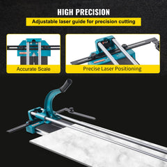 Manual Tile Cutter 1200mm Cutting Machine w/ Laser for Ceramic