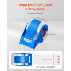 Packing Tape 6 Rolls 25 Yards Clear Shipping Tape with Dispenser 2.7 Mil