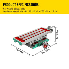 Compound Milling Machine Worktable 450x170mm 2 Axis Cross Slide Drill Vice