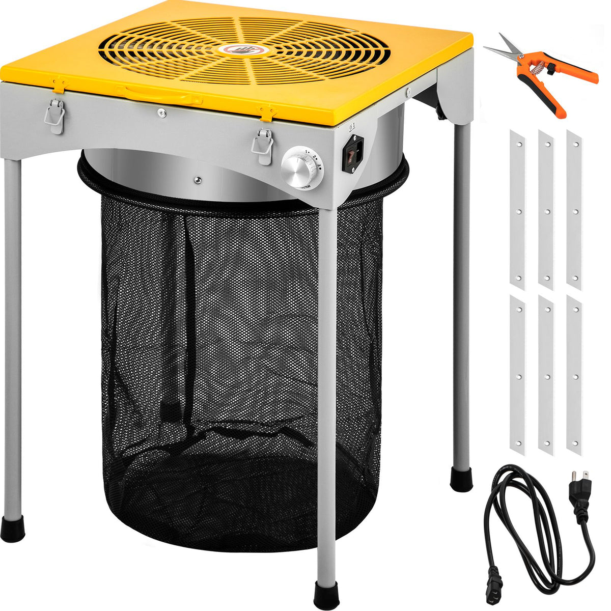 Automatic Bud Trimmer, 18" Electric Trimmer, Stainless Steel Leaf Bud Automatic Hydroponic with High-Speed Blade Trim, Three Speed Strong Durable Bud Trimmer Leaves Fall into Included Bag