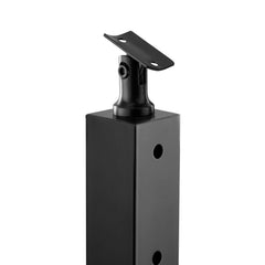 Cable Railing Post, 106.7x5x5cm Level Deck Stair Posts, 1-Pack Stainless Steel Cable Handrail Post, Pre-Drilled Pickets with Mounting Bracket Stair Railing Kit, Black, 1JZLGZXHS106AWJO6001V0