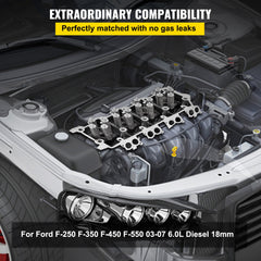 Replacement for 6.0L Cylinder Head 18MM Power Stroke Bare F-Series Cylinder Head 1843080C3