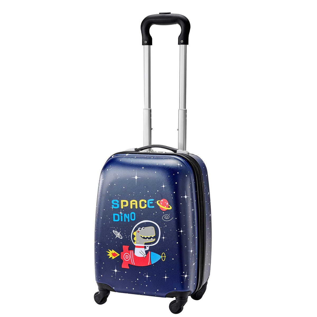 Kids Luggage Set, 2 Piece, 45.7 cm Hardside Rolling Wheels Suitcase with Hard-Shell Backpack, Dinosaur Kids Carry on Luggage Set, Holiday Birthday Present for Girls & Boys, Airline Approved