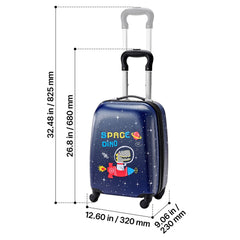 Kids Luggage Set, 2 Piece, 45.7 cm Hardside Rolling Wheels Suitcase with Hard-Shell Backpack, Dinosaur Kids Carry on Luggage Set, Holiday Birthday Present for Girls & Boys, Airline Approved