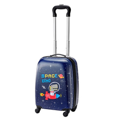 Kids Luggage Set, 2 Piece, 45.7 cm Hardside Rolling Wheels Suitcase with Hard-Shell Backpack, Dinosaur Kids Carry on Luggage Set, Holiday Birthday Present for Girls & Boys, Airline Approved