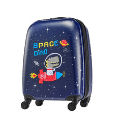 Kids Luggage Set, 2 Piece, 45.7 cm Hardside Rolling Wheels Suitcase with Hard-Shell Backpack, Dinosaur Kids Carry on Luggage Set, Holiday Birthday Present for Girls & Boys, Airline Approved