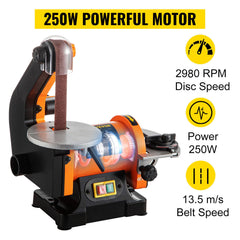 Belt Sander 300W Grinder Sander 1 x 30 Inch Electric Belt & Disc Sander 2950 RPM Variable Speed (300W)