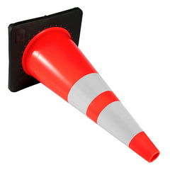 6Pack 36" Traffic Cones, Safety Road Parking Cone with Black Weighted Base, PVC Orange Traffic Safety Cones, Hazard Cones Reflective Collars for Construction Traffic Parking