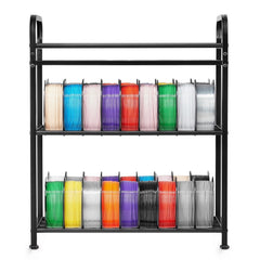 3D Printer Filament Storage Rack, 3 Tier Heavy Duty Storage Shelf, Rolling Filament Spool Holders Racks with Wheels, Filaments Organzied for 3D Printing Station, Office, Workshop (Shelf Only)
