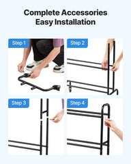 3D Printer Filament Storage Rack, 4 Tier Heavy Duty Storage Shelf, Rolling Filament Spool Holders Racks with Wheels, Filaments Organzied for 3D Printing Station, Office, Workshop (Shelf Only)