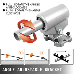 Bull Float Magnesium Concrete Float 48 x 8" Round End Concrete Float Tool Cement Tool Bull Concrete Kit Bull Float with 4 Float Handle Bull Float Bracket Concrete Tools Finishing Bull Float