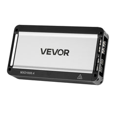 Car Audio Amplifier, 4-Channel Bridgeable Car Amplifier, Multichannel Class D Stereo Amp, Max. 4 x 500W at 4 Ohms / 4 x 1000W at 2 Ohms, High Output, for SUVs, Pickups, and Off-Road Vehicles