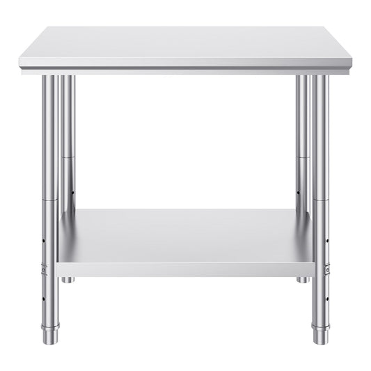 910x610mm Stainless Steel Kitchen Bench Commercial Work Food Prep Table