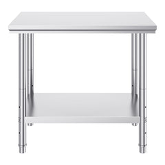 910x610mm Stainless Steel Kitchen Bench Commercial Work Food Prep Table