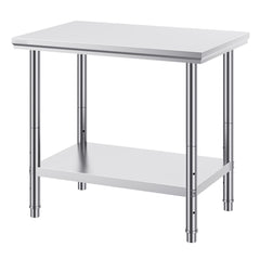 910x610mm Stainless Steel Kitchen Bench Commercial Work Food Prep Table