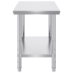 910x610mm Stainless Steel Kitchen Bench Commercial Work Food Prep Table