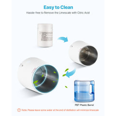 6L Water Distiller Home Countertop Purifier Machine 900W Plastic Container
