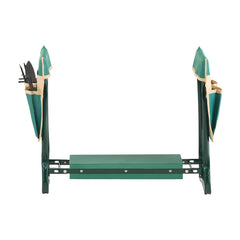 Garden Kneeler and Seat, 6 in Wide Kneeling Pad, Heavy Duty Garden Kneeling Stool, Folding Garden Seat with 2 Tool Bags, Relieve Knee & Back Pain, Portable Garden Bench for Women Grandparents