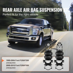 Air Bag Suspension Kit, Air Springs Suspension Bag Kit Compatible with 1999-2004 Ford F250/F350 2WD 4WD, 2008-2010 Ford F250/F350 2WD 4WD, 5000 lbs Loading, 5 to 100 PSI