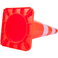 Safety Cones, 10PCS 28\" Traffic Cones, PVC Orange Construction Cones, 2 Reflective Collars Traffic Cones with Weighted Base and Hand-Held Ring Used for Traffic Control, Driveway Road Parking