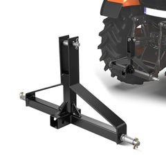 3 Point Trailer Hitch with 2 in Receiver, 3pt Quick Hitch Attachment for Category 1 Tractor, 3000lbs Capacity, Tow Drawbar Adapter, Compatible with Kubota, Mahindra, Ford, Yanmar, John Deere
