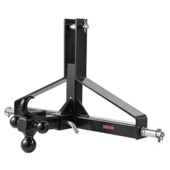 3 Point Trailer Hitch with 2 in Receiver, 3pt Quick Hitch Attachment, Heavy Duty Tractor Tow Drawbar Adapter, Compatible with Kubota, Mahindra, Ford, Yanmar, John Deere, Massey Ferguson