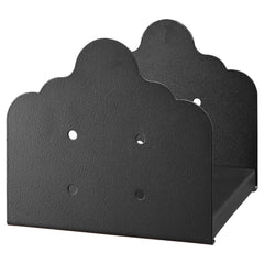 8x8 Post Base 2 Pcs, Inner Size 7.9x7.5 inch / 200x190 mm Post Brackets, Heavy Duty Carbon Steel Decking Posts, Wood Posts Brackets for Pavilion Deck Railing Support Deck Base Plate, Black