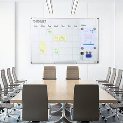 Magnetic Whiteboard Dry Erase Board 36" x 24" Wall Mounted for Office