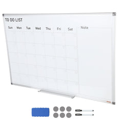Magnetic Whiteboard Dry Erase Board 36" x 24" Wall Mounted for Office