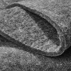 Rug Pad Without Slip Resistance, Protective Cushioning Carpet Pad, 9' x 12', 1/4"Thick, 100% Pure Polyester Felt, 10-11㎡ Premium Comfort Underfoot Carpet Padding Rug Cushion for All Floors, Gray