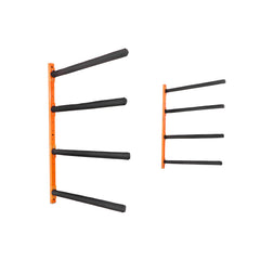 Wall Kayak Storage Rack, 4-Capacity Wall Mounted Kayak Holders for Kayak Canoe Paddle Board, Kayak Storage Hooks with Adjustable Padded Arms, 181.6 KG Load Kayak Hanger for Indoor Outdoor Garage
