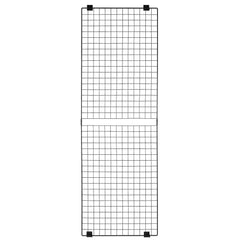 3 Packs Grid Wall Panels, 610 x 1828 mm Wire Grid Panels Display Rack, Wall-Mounted Art Display Shelf, Black Carbon Steel Wall Hanging Gridwall for Craft Show, Decoration, Storage, Notice Board