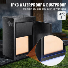 Package Delivery Boxes for Outside 15.4" x 10.6" x 20.5" with Coded Lock