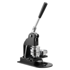 Button Maker Machine, 58 mm, Pin Maker Machine with 500pcs Button Parts, Circle Cutter, Hex Wrenches and Magic Book, Ergonomic Handle, for DIY Badges, Personalized Pins and Key Chains, Black