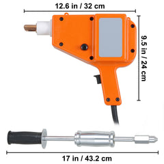 Stud Welder Kit, 5500 Stud Welder Dent Repair Kit, 800VA Spot Welder Stud Kit, Stud Gun Dent Puller Kit with Complete Accessories, Dent Welder Repair for Auto Body Repairing