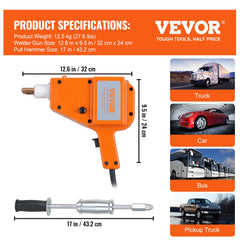 Stud Welder Kit, 5500 Stud Welder Dent Repair Kit, 800VA Spot Welder Stud Kit, Stud Gun Dent Puller Kit with Complete Accessories, Dent Welder Repair for Auto Body Repairing