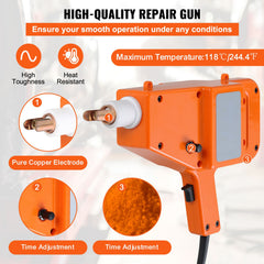 Stud Welder Kit, 1600A Stud Welder Dent Repair Kit, 800VA Spot Welder Stud, 220V Stud Gun Dent Puller Kit with Complete Accessories, Dent Welder Repair for Auto Body Repairing
