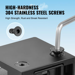 Glass Clamp, 40 PCS Square Glass Railing Bracket for 0.31 "-0.47 " Tempered Glass, 304 Stainless Steel Glass Mounting Clamp, Glass Shelf Bracket for Balcony, Garden, Deck, Stair, Black