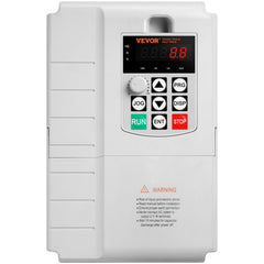 VFD 10HP, 7.5KW, 34A, 1 Phase 220V-240V Input to 3 Phase 220V-240V Output Variable Frequency Drive, 0-400Hz VFD for AC Motor Speed Control