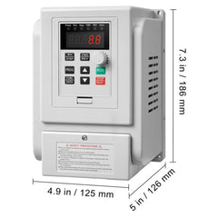 VFD 2.2KW 10A 3HP Variable Frequency Drive for 3-Phase Motor Speed Control