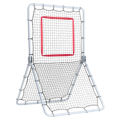 Baseball And Softball Rebounder Net, 3.5 x 6 ft PitchBack Baseball Pitching Nest, Softball Pitchback Net, Fielding Trainer, Bounce Back Net for Fielding/Throwing Practice, 5 Adjustable Angles