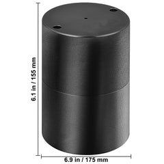 Ice Ball Press, 6cm Ice Ball Maker, Aircraft Al Alloy Ice Ball Press Kit for 60mm Ice Sphere, Ice Press with Tong and Drip Tray, for Whiskey, Cocktail, Bourbon, Scot on Party & Holiday, Black