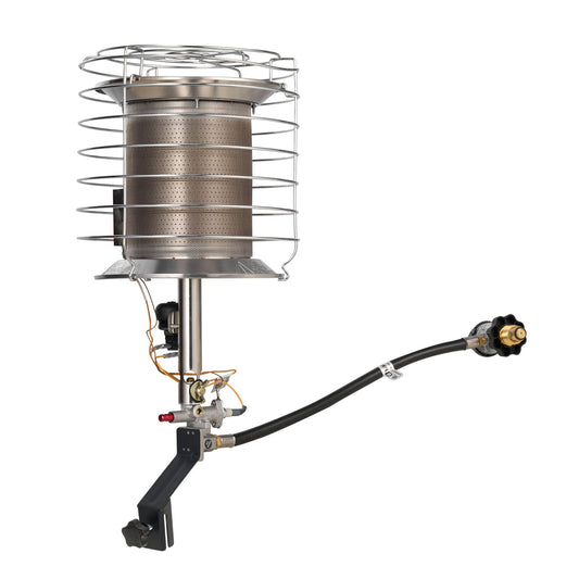 Propane Tank Top Heater, 42000 BTU Rapid Heating 360-Degree Infrared Radiant Tank Top Gas Heater, Stepless Temperature Adjustment for Ice Fishing/ Hunting/Outdoor Work, Single Burner