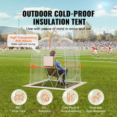 Sports Tent Instant Tent Shelter Weather Proof 1 Person Clear Bubble Tent