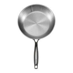 Tri-Ply Stainless Steel Frying Pan, 3 Piece (240, 280, 320 mm), Cooking Skillet with Heat-Resistant Handle, Chef's Kitchen Cookware, Oven, Gas, Electric, Induction, Dishwasher Compatible, Silver